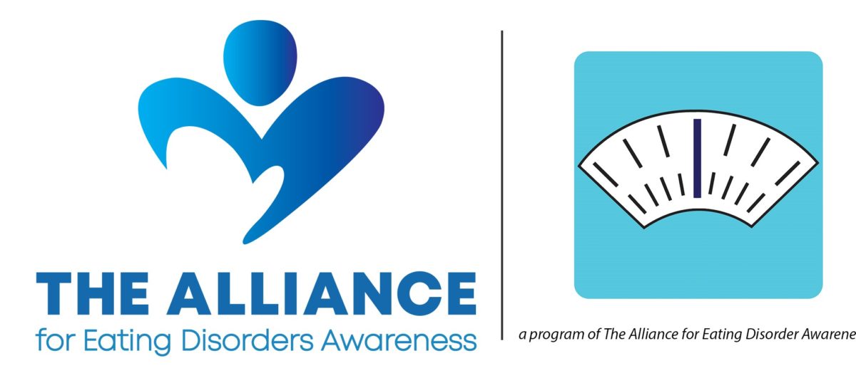 Alliance for eating disorders awareness with scale logo
