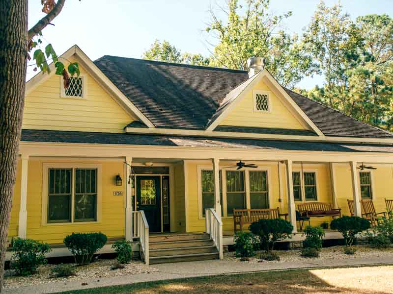 yellow Carolina House in Durham, North Carolina