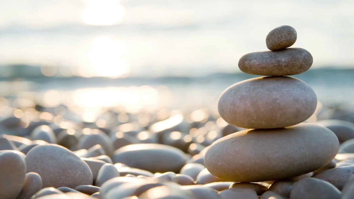 Zen Stones on Pebble Beach