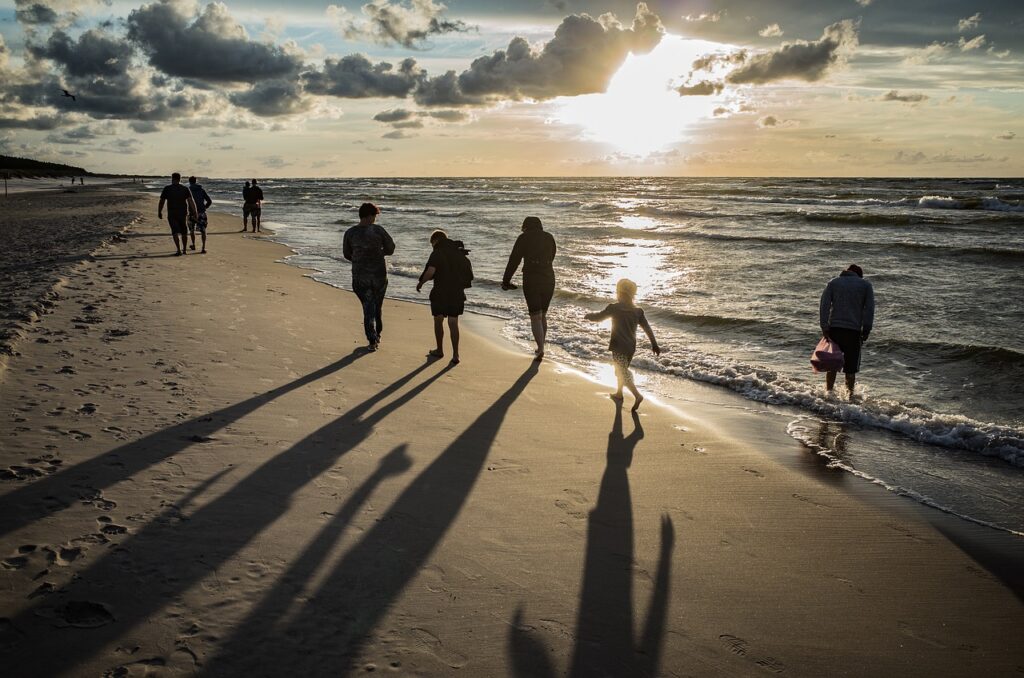 people on beach