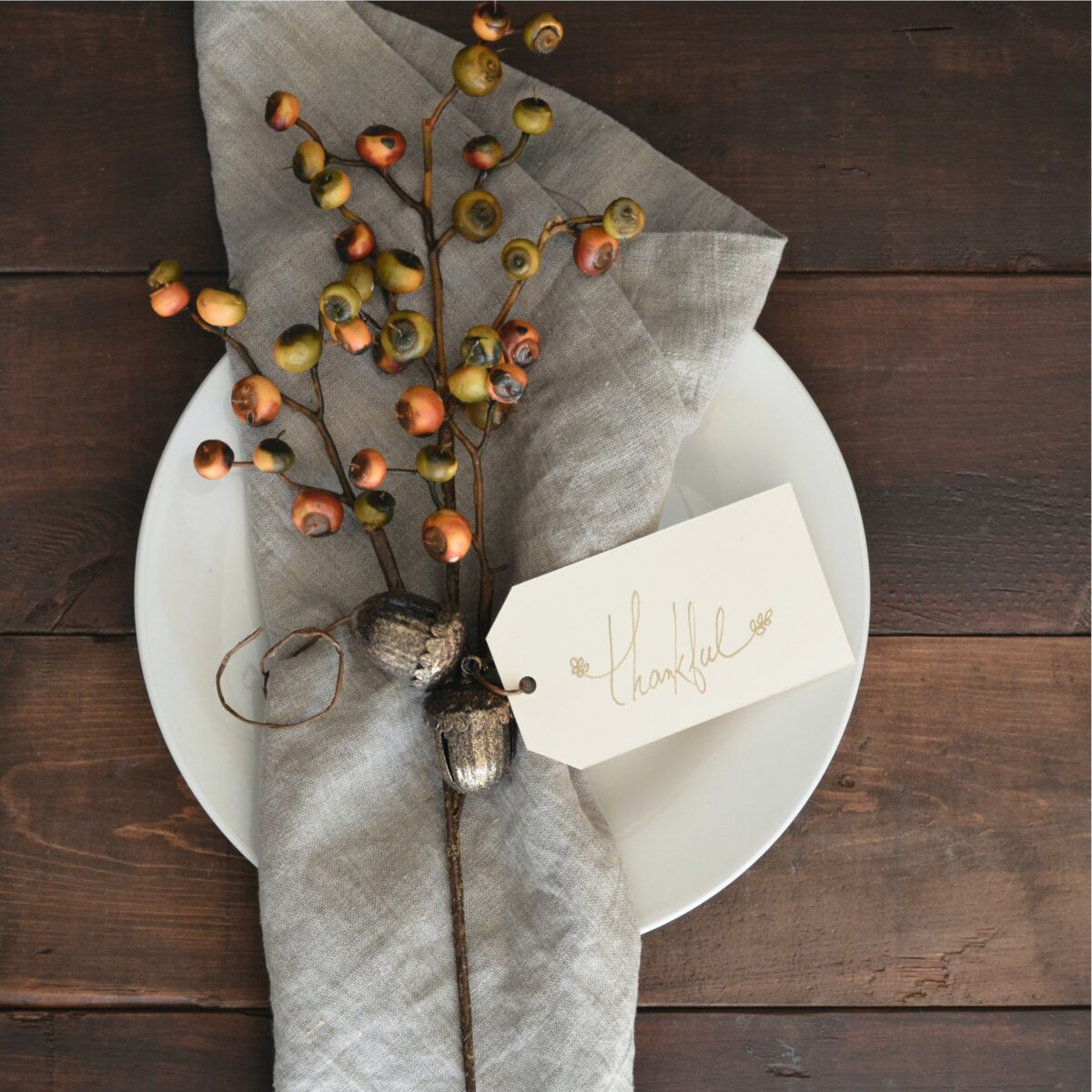 wrapped napkin